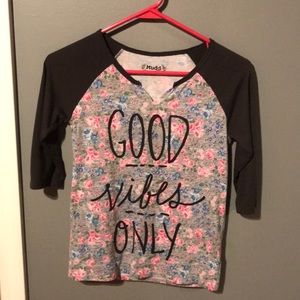 FINAL PRICE!! 3/4 Sleeve Baseball Tee